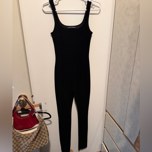 Naked Wardrobe Black Velour Women's Jumpsuit S - Picture 4 of 5